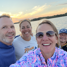 Sunset Smiles on the Lake with Bruce Potter